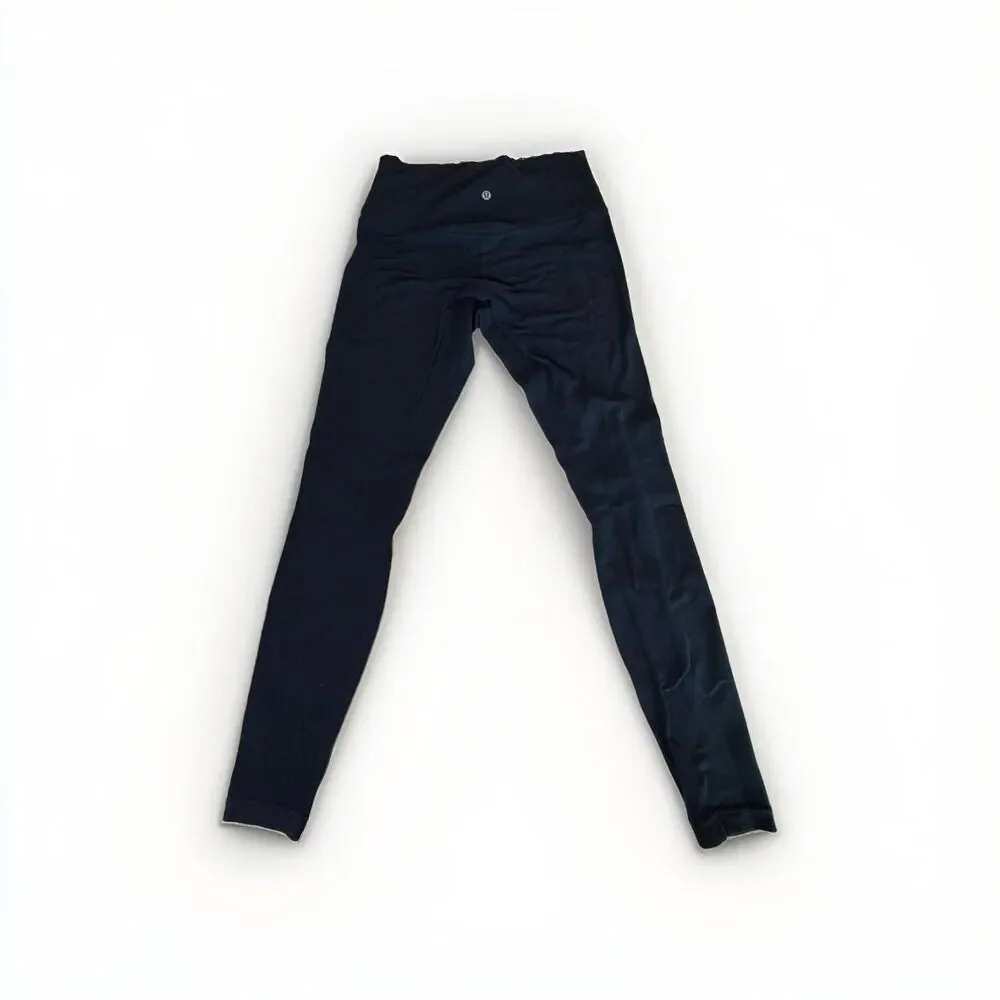 Lululemon Wunder Train High-Rise Leggings Women’s Size 8 Navy Blue Athletic